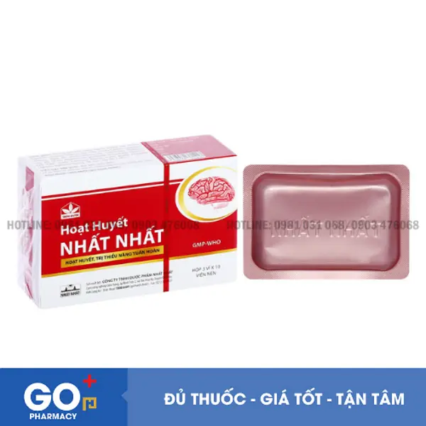 Hoạt huyết Nhất Nhất 30 viên